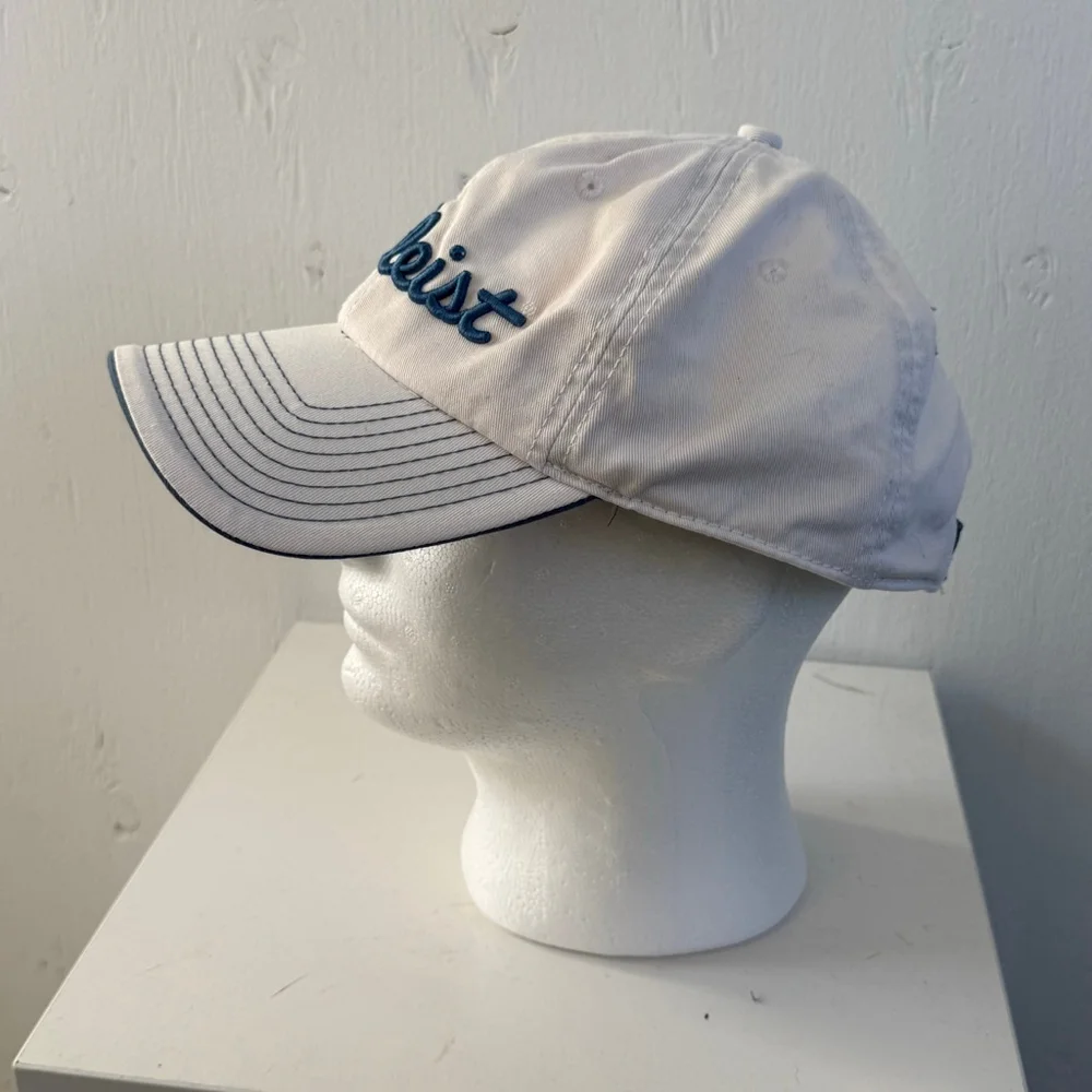 Titleist Script Logo Golf Hat - White/Navy One Size